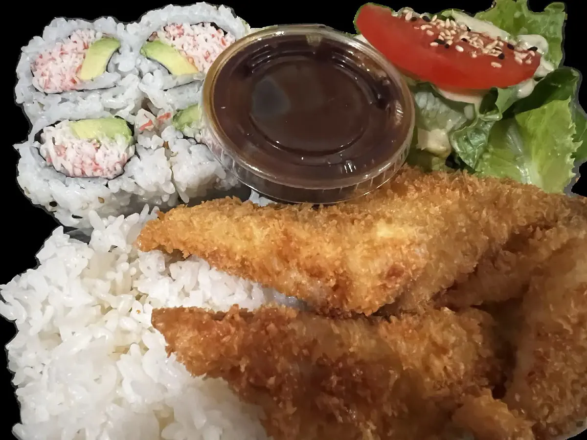 Sushi & Tonkatsu Bento at Poke Kitchen，a Poke Bowl and Sushi Restaurant in San Leandro